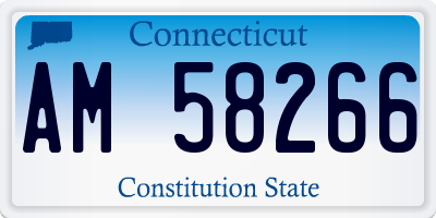 CT license plate AM58266