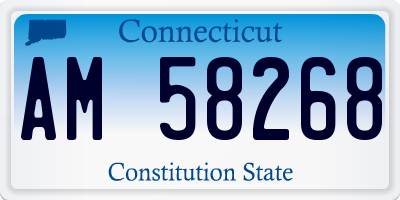CT license plate AM58268