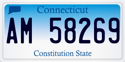 CT license plate AM58269