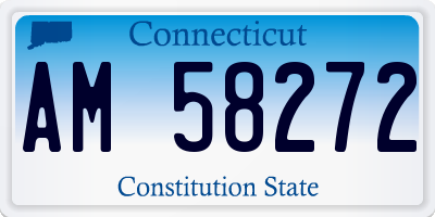 CT license plate AM58272