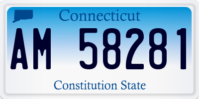 CT license plate AM58281