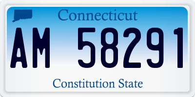 CT license plate AM58291