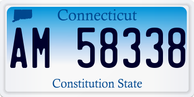 CT license plate AM58338