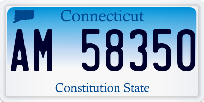CT license plate AM58350