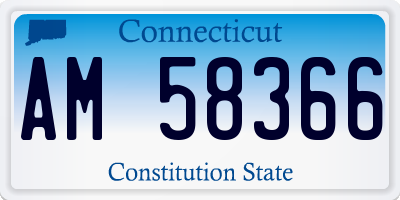 CT license plate AM58366