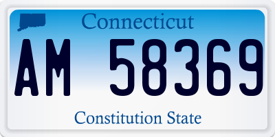 CT license plate AM58369