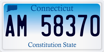 CT license plate AM58370