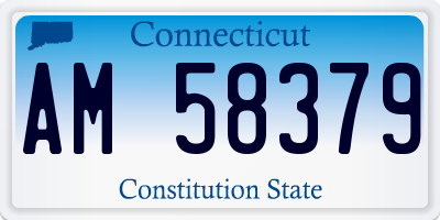 CT license plate AM58379