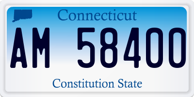 CT license plate AM58400