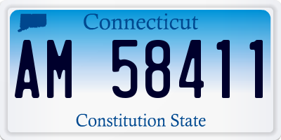 CT license plate AM58411
