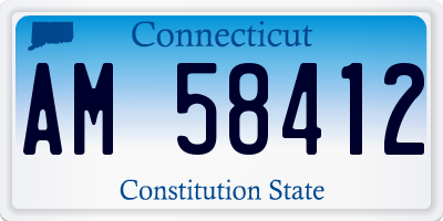 CT license plate AM58412