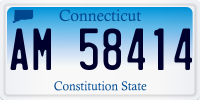 CT license plate AM58414
