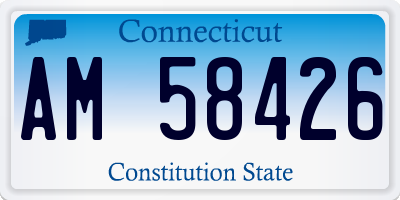 CT license plate AM58426