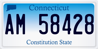 CT license plate AM58428