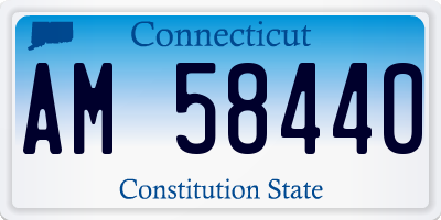 CT license plate AM58440