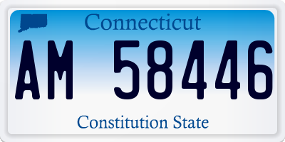 CT license plate AM58446