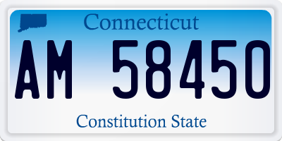 CT license plate AM58450