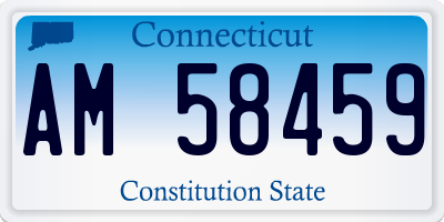 CT license plate AM58459