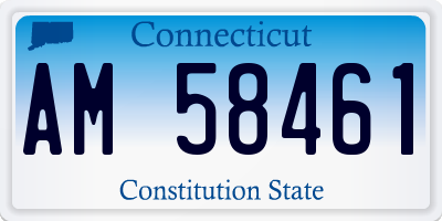 CT license plate AM58461