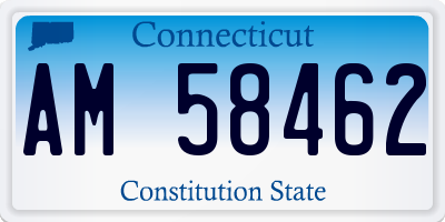 CT license plate AM58462
