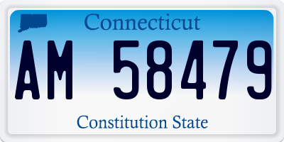 CT license plate AM58479