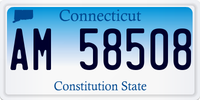 CT license plate AM58508