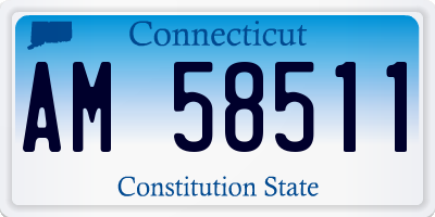 CT license plate AM58511