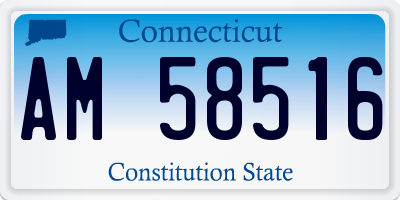 CT license plate AM58516