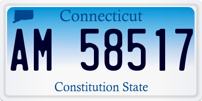 CT license plate AM58517