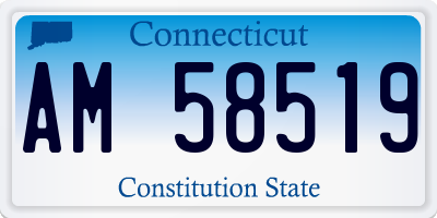 CT license plate AM58519
