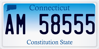 CT license plate AM58555