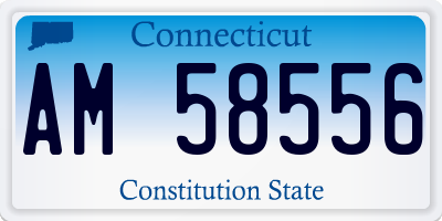 CT license plate AM58556