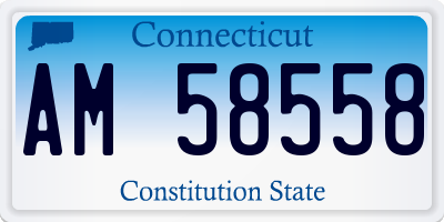 CT license plate AM58558