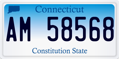 CT license plate AM58568