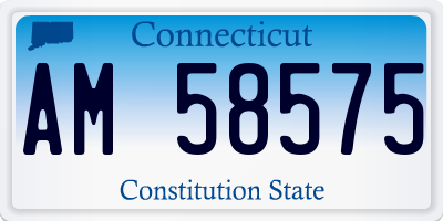 CT license plate AM58575