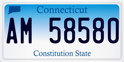 CT license plate AM58580