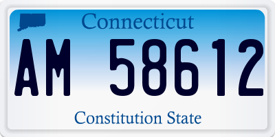 CT license plate AM58612