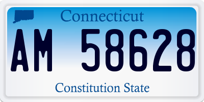 CT license plate AM58628