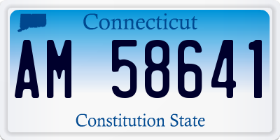 CT license plate AM58641