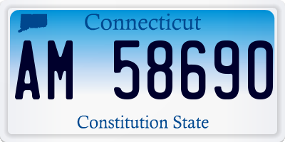 CT license plate AM58690