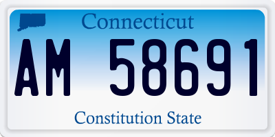 CT license plate AM58691