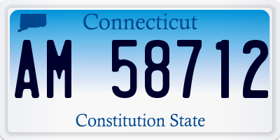 CT license plate AM58712