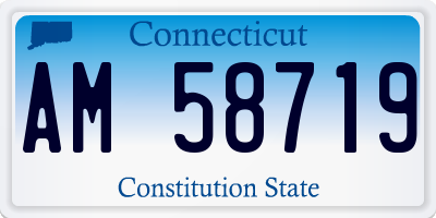 CT license plate AM58719