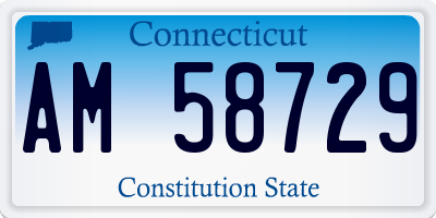 CT license plate AM58729
