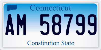 CT license plate AM58799