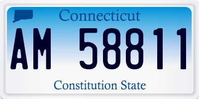 CT license plate AM58811