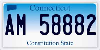 CT license plate AM58882