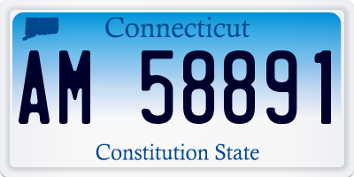 CT license plate AM58891