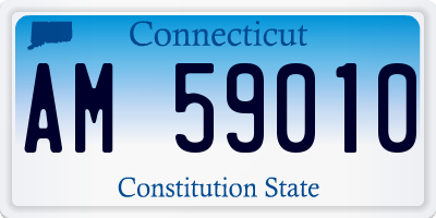 CT license plate AM59010