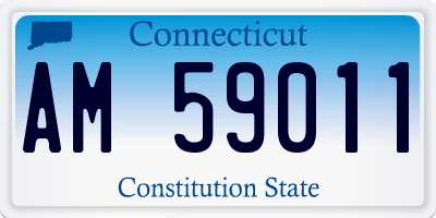 CT license plate AM59011